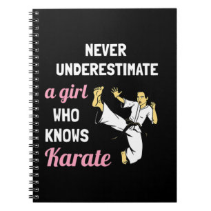 Cuaderno Nunca Subestimes A Un Chica Que Conozca A Karate C