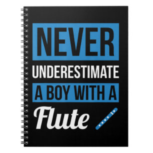 Cuaderno Nunca Subestimes A Un Niño Con Flauta De Camisas F