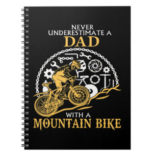 Cuaderno Nunca Subestimes A Un PDA Con Una Bicicleta De Mon