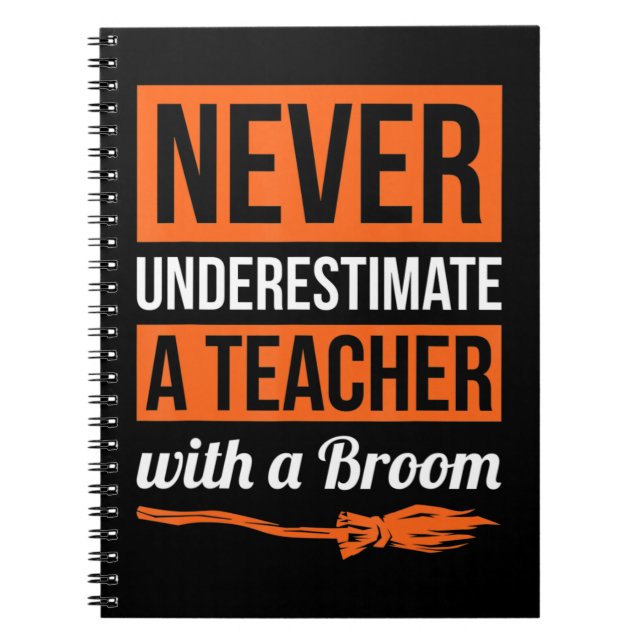 Cuaderno Nunca Subestimes A Un Profesor Con Un Regalo De Br (Frente)