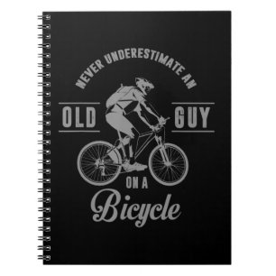 Cuaderno Nunca Subestimes A Un Viejo En Bicicleta