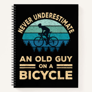 Cuaderno Nunca Subestimes A Un Viejo En Una Bicicleta Graci