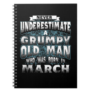 Cuaderno Nunca Subestimes A Un Viejo Gruñón Que Nació