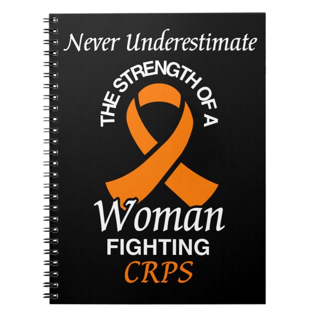 Cuaderno Nunca subestimes/cinta de opciones/mujer...CRPS (Frente)