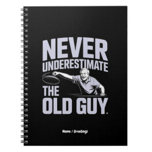Cuaderno Nunca Subestimes El Viejo Guy Funny Disk Golf