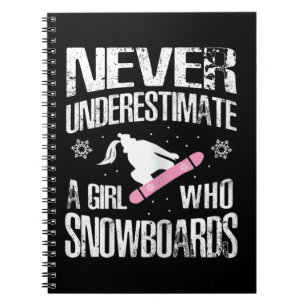 Cuaderno Nunca Subestimes La Impresión De Un Chica De Snowb