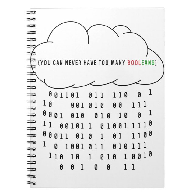 Cuaderno ¡Nunca tendrás demasiados booleanos! (Actualizado) (Frente)