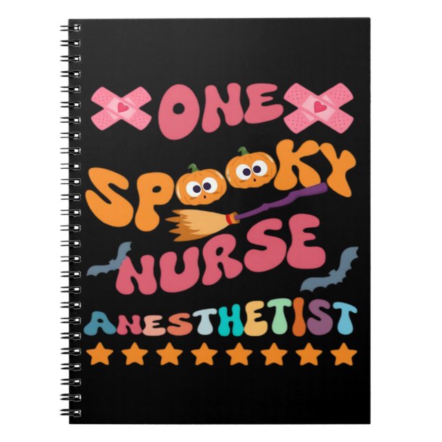 Cuaderno Nurse Anesthetist - One Spooky Nurse Anesthetist - (Frente)