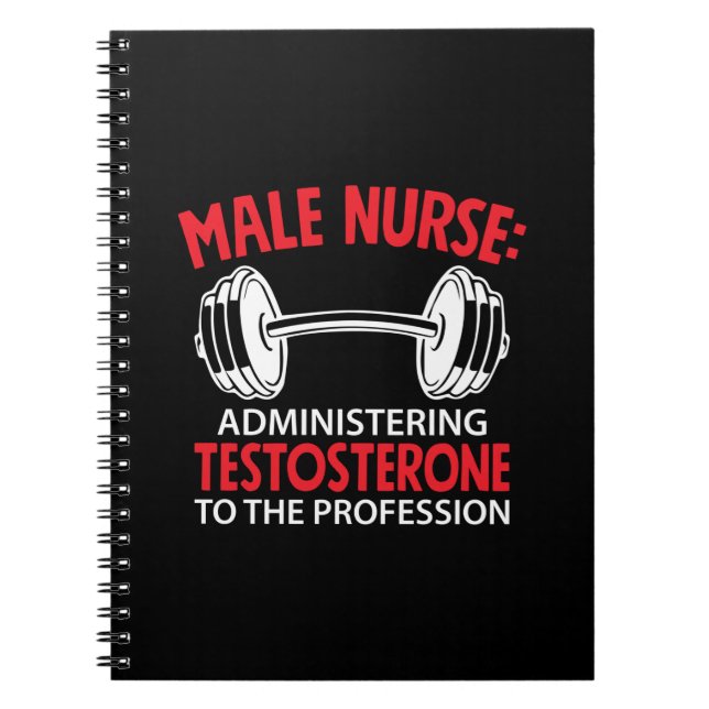 Cuaderno Nurse Gift | Administración de enfermeras masculin (Frente)