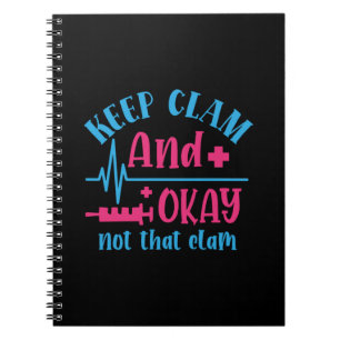 Cuaderno Nurse Gift Mantener La Calle Y No La Almeja
