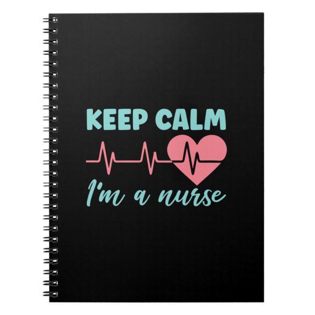 Cuaderno Nurse Gift | Mantener La Calma Soy Una Enfermera (Frente)