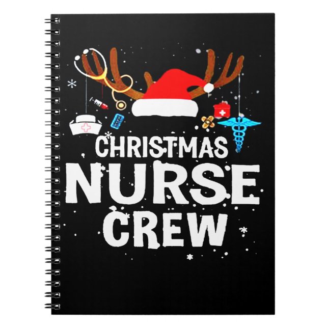 Cuaderno Nurse Gift | Personal de enfermería de Navidades (Frente)