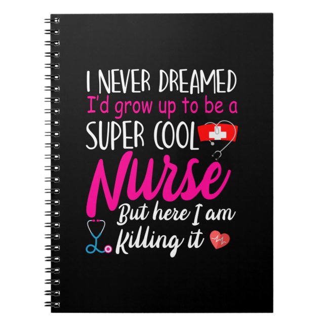 Cuaderno Nurse Gift | Super Cool Nurse (Frente)