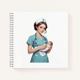 Cuaderno Nurse Holding Newborn – Gentle Care Medical Design