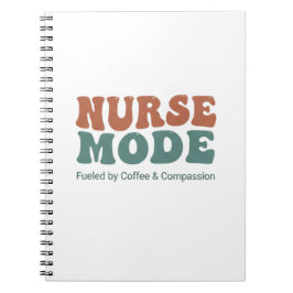 Cuaderno Nurse Mode Retro Wavy Typography