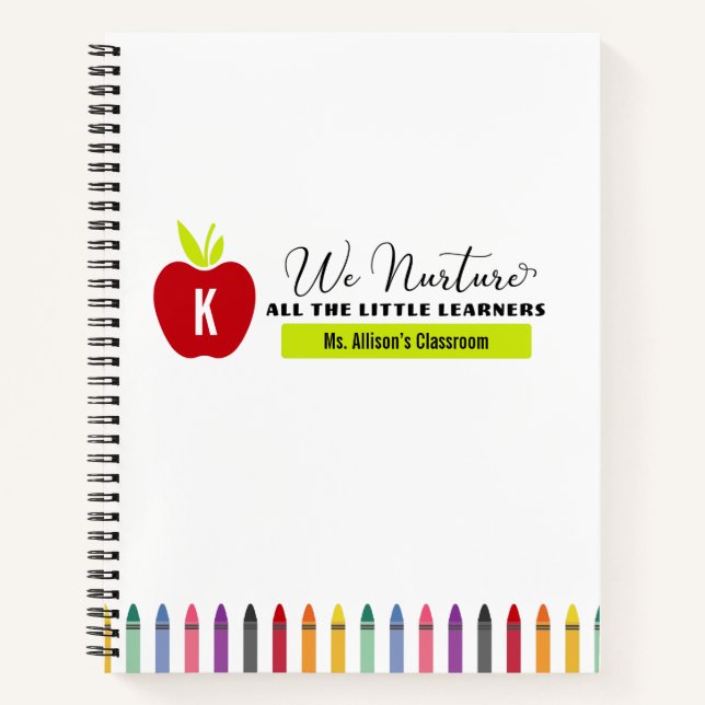 Cuaderno Nurturamos la escuela primaria Rainbow Crayons (Anverso)