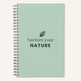 Cuaderno Nurture Your Nature Minimal Motivational Notebook