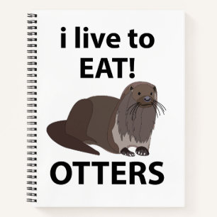 Cuaderno Nutrias Me Encanta Comer Nutrias Divertidas