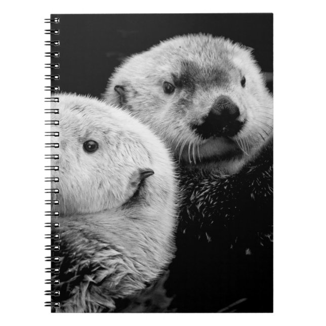 Cuaderno Nutrición marina: Par blanco negro. (Frente)