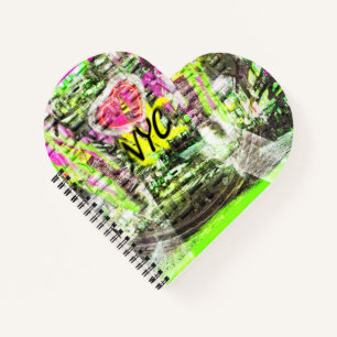 Cuaderno NYC New York City Grafitti Neon Photo Pad