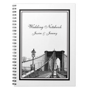 Cuaderno NYC Skyline Brooklyn Bridge #2 Planner Notebook