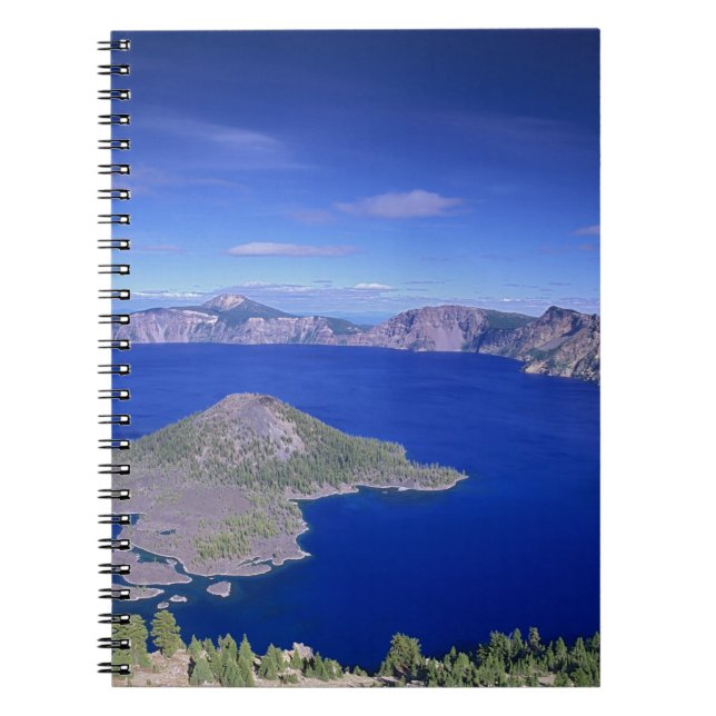 Cuaderno O, Crater Lake NP, Wizard Island y Crater (Frente)