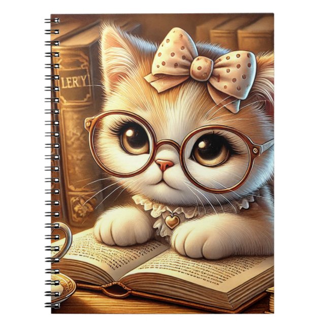 Cuaderno "O Encanto Felino: Guardiões de Mistérios e Carinh (Frente)