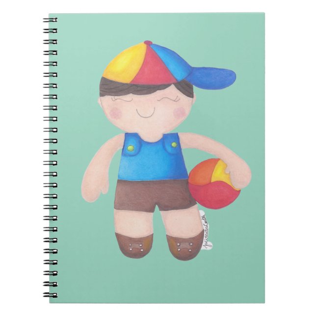 Cuaderno O Menino de Boné e a Bola (Frente)