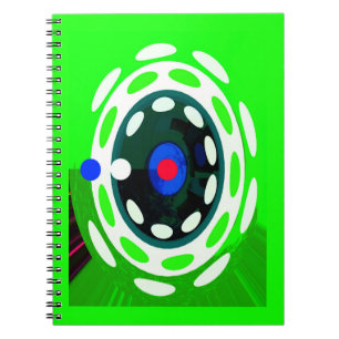 Cuaderno Objetivo, arte abstracto verde