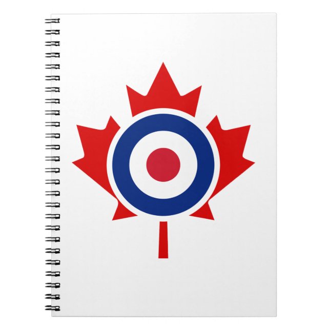 Cuaderno Objetivo de Curling de Hockey Mod Canadá (Frente)