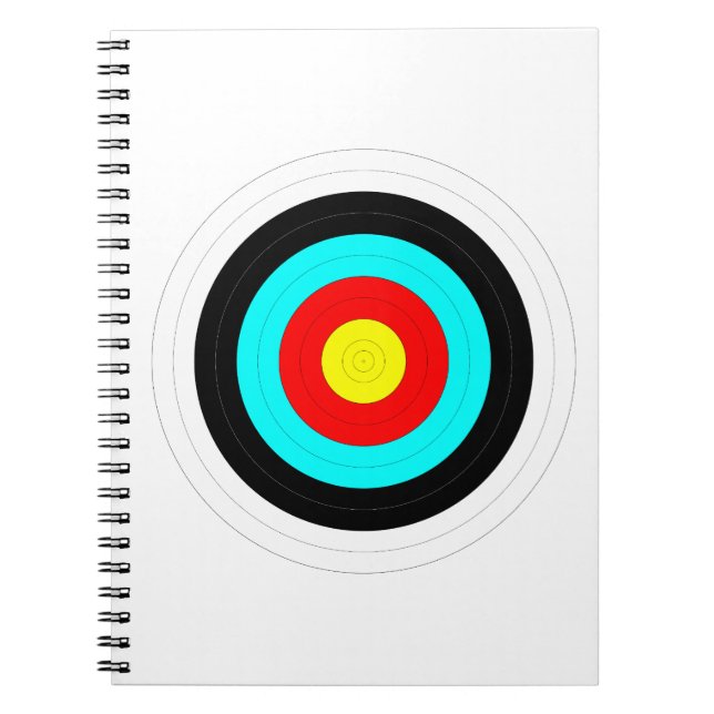 Cuaderno Objetivo del Arco de Bullseye (Frente)
