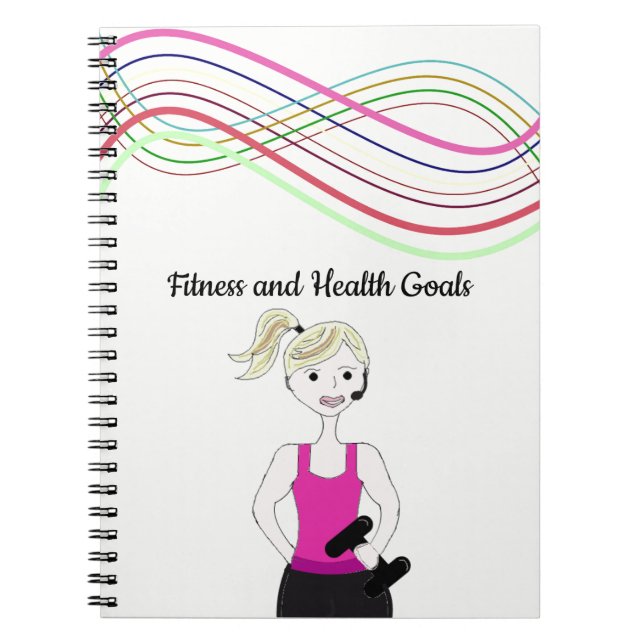 Cuaderno Objetivos de condición física y salud femenina (Frente)