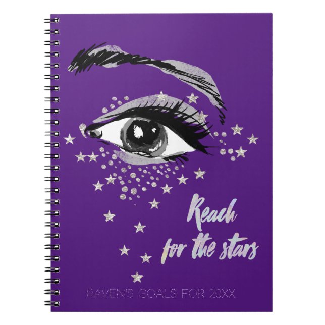 Cuaderno Objetivos de ojos y estrellas (Frente)