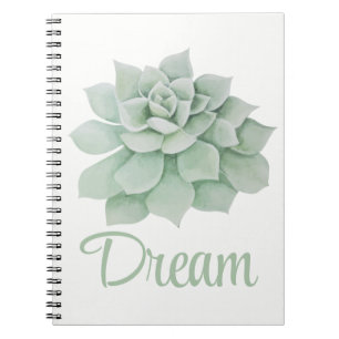 Cuaderno Objetivos de Sueños Suculentos Éxito Motivacional