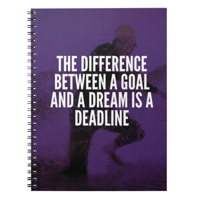 Cuaderno Objetivos, Sueños Y Plazo: Motivación De La Formac (Frente)