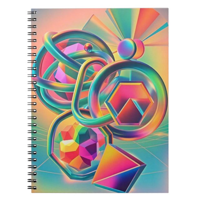 Cuaderno Obra colorida vibrante y caprichosa (Frente)