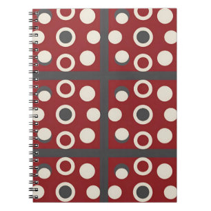 Cuaderno Obra de arte abstracta con formas circulares