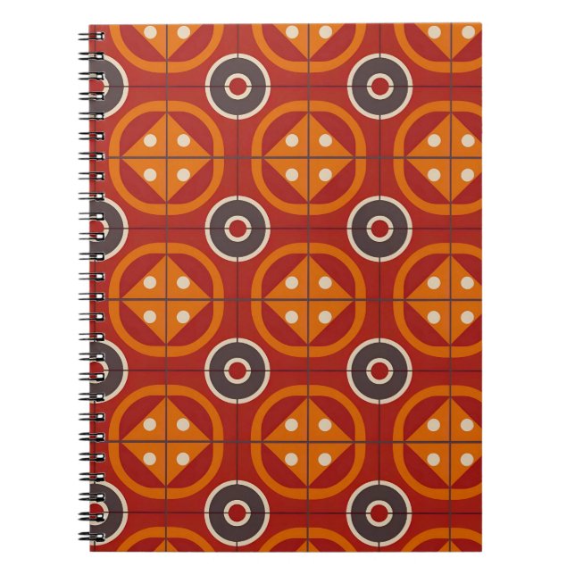 Cuaderno Obra de arte abstracta geométrica (Frente)