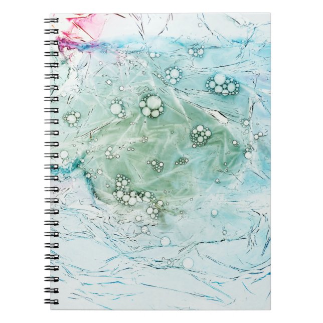 Cuaderno Obra de arte abstracta multicolor (Frente)