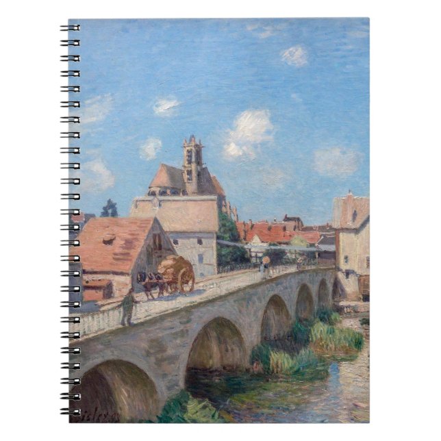 Cuaderno Obra de arte de Alfred Sisley - Le Pont de Moret (Frente)