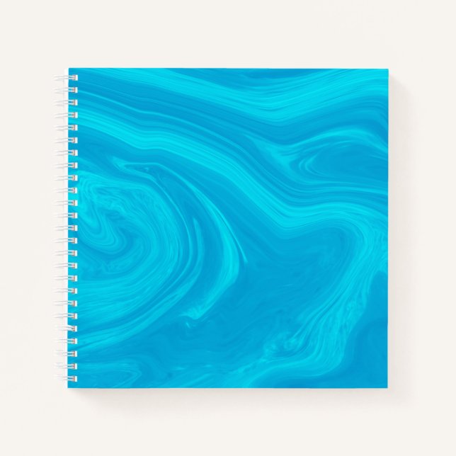 Cuaderno Obra de arte elegante abstracta de mármol líquido  (Anverso)