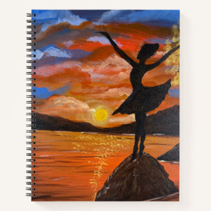 Cuaderno Obra de arte hecha a mano / Bailando con soles