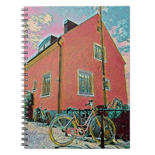 Cuaderno Obra de arte para ciclismo retro