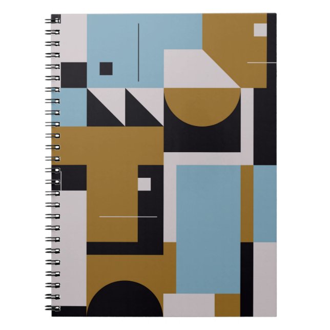 Cuaderno Obra de composición en Bauhaus hecha con ele abstr (Frente)