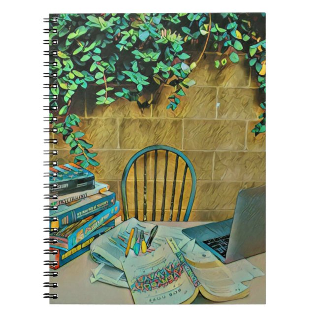 Cuaderno Obra de lectura vintage (Frente)