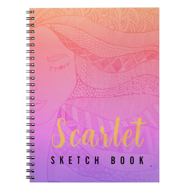 Cuaderno Obra moderna y sencilla de arte mandala (Frente)