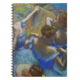 Cuaderno Obras maestras de arte pastel de bailarinas azules