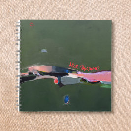 Cuaderno Obsequio del profesor Pintura abstracta personaliz