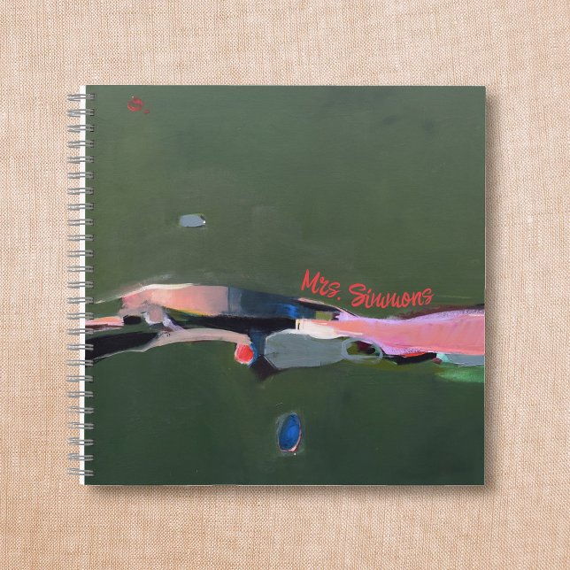 Cuaderno Obsequio del profesor Pintura abstracta personaliz (Subido por el creador)