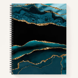 Cuaderno OBSERVACIÓN verde azulada DE ORO NEGRO AGOTADO